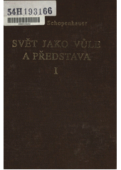 Svět jako vůle a představa. Svazek druhý  Cover Image