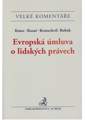 Evropská úmluva o lidských právech : komentář  Cover Image