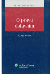 O právu ústavním  Cover Image