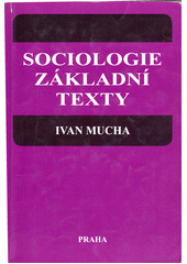 Sociologie : základní texty  Cover Image