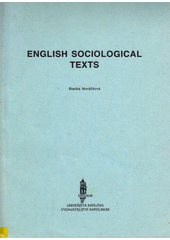 English sociological texts  Cover Image