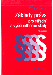 Základy práva pro střední a vyšší odborné školy  Cover Image