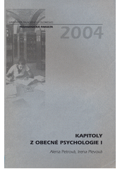 Kapitoly z obecné psychologie I  Cover Image