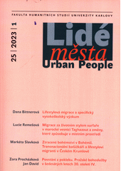 Lidé města : revue pro etnologii, antropologii a etologii komunikace. 1/1999 Cover Image