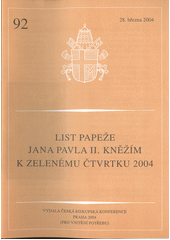 List papeže Jana Pavla II. kněžím k Zelenému čtvrtku 2004 Cover Image